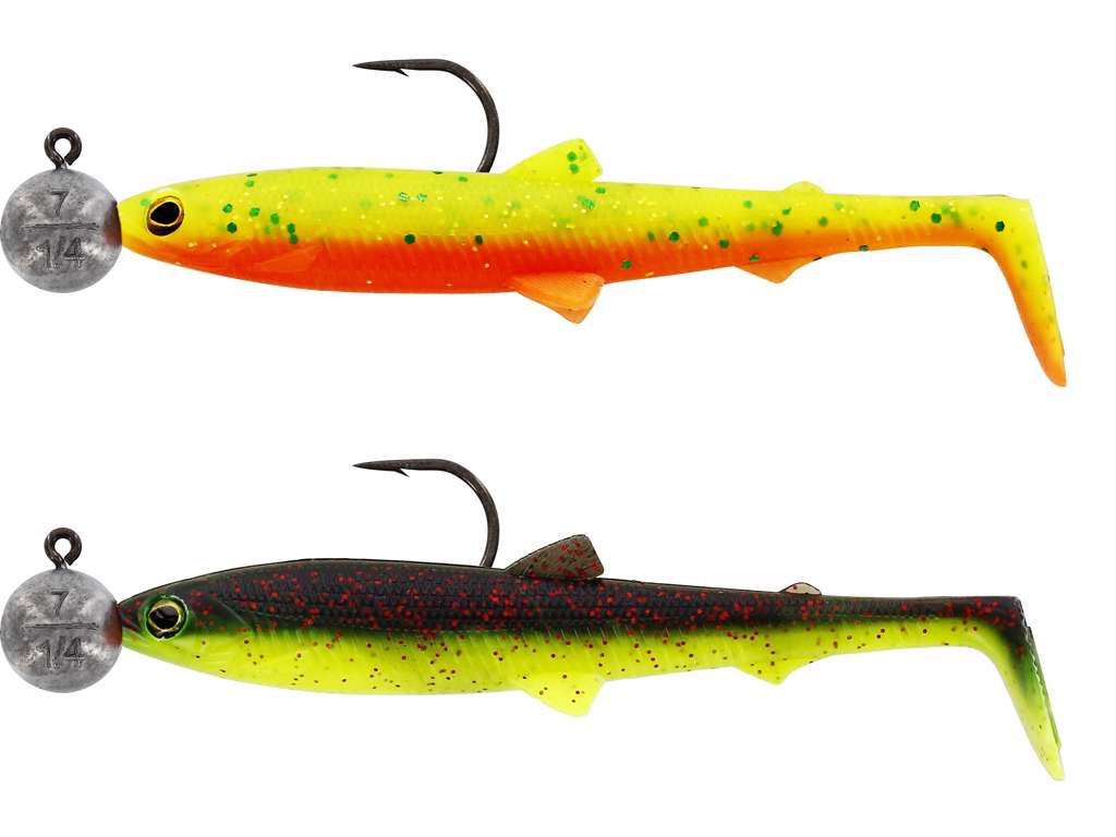 Bullteez Rigged N Ready 2-pack DARK WATER MIX / 9 CM OCH 7 GRAM