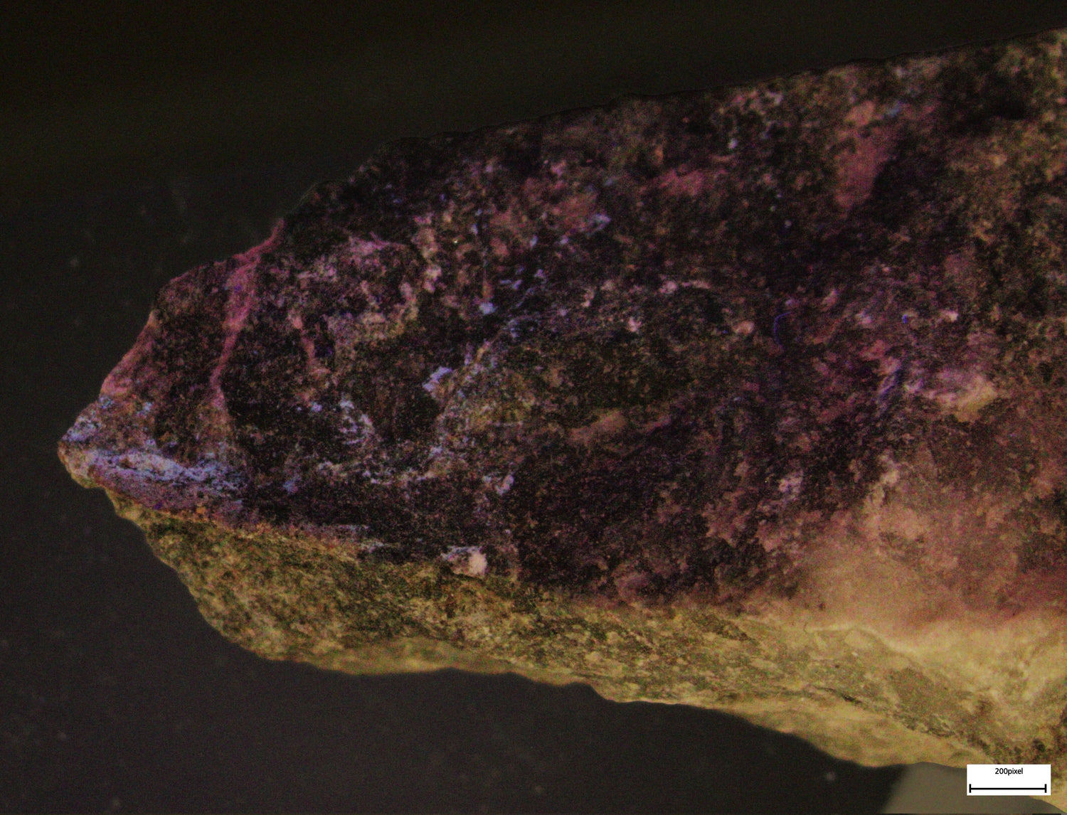 Mineralstuff, Zinkblände, Fluorescerande EN STL