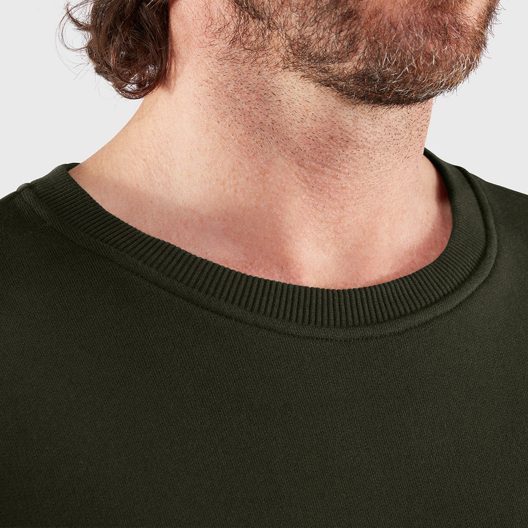 Fjällräven Logo Sweater Men DARK NAVY / S