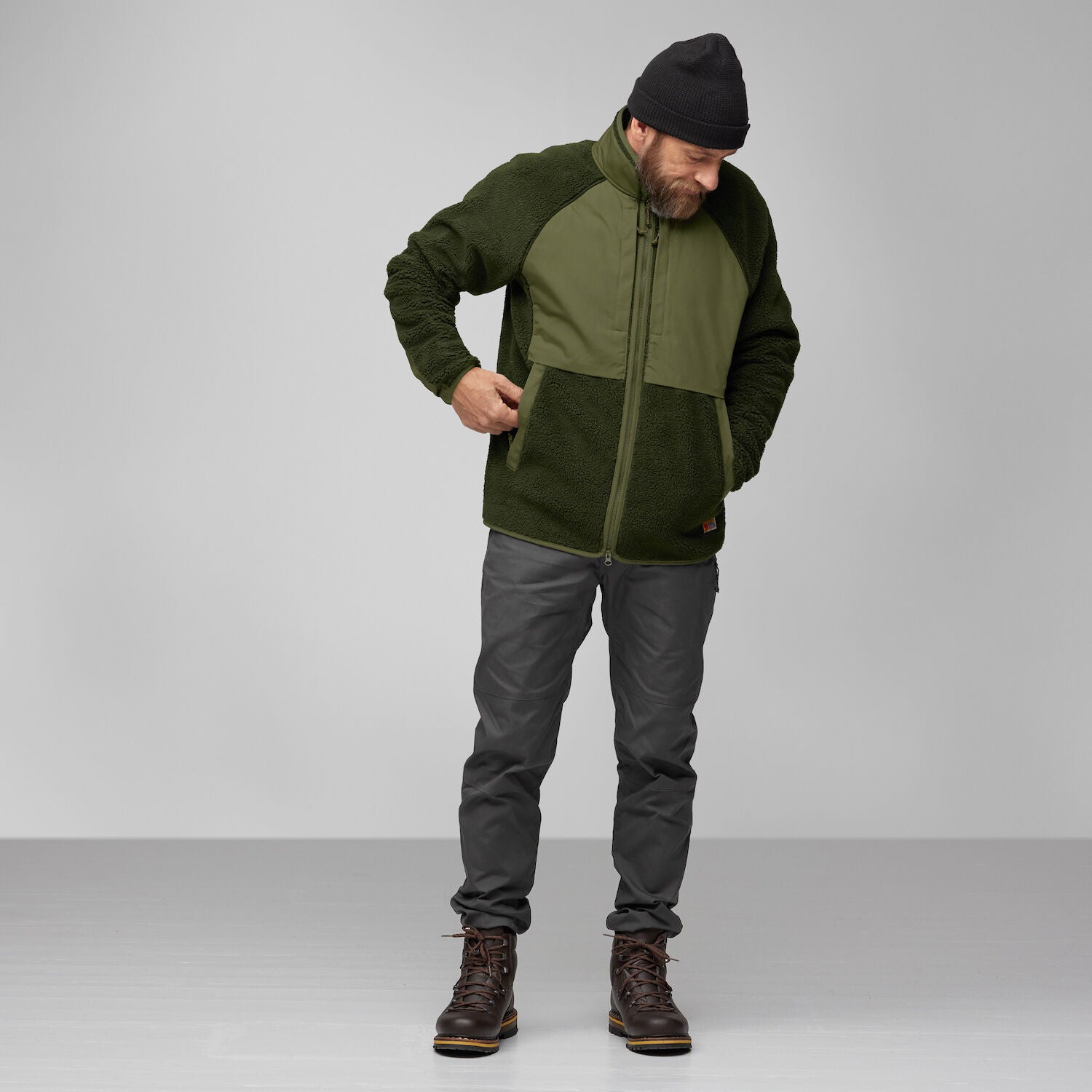 Vardag Pile Jacket DEEP FOREST/LAUREL GREEN / S