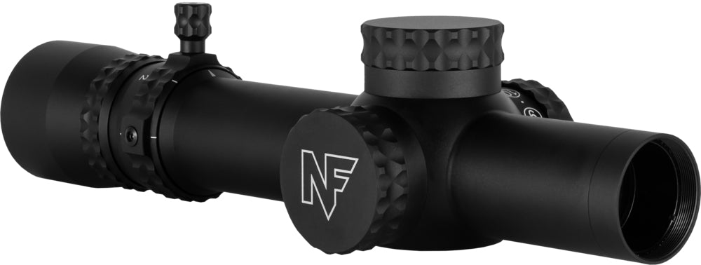 NX8 1-8x24 F1 FFP Capped E/W .2 MIL PTL FC-Dmx Belyst Kikarsikte SVART / 30 MM