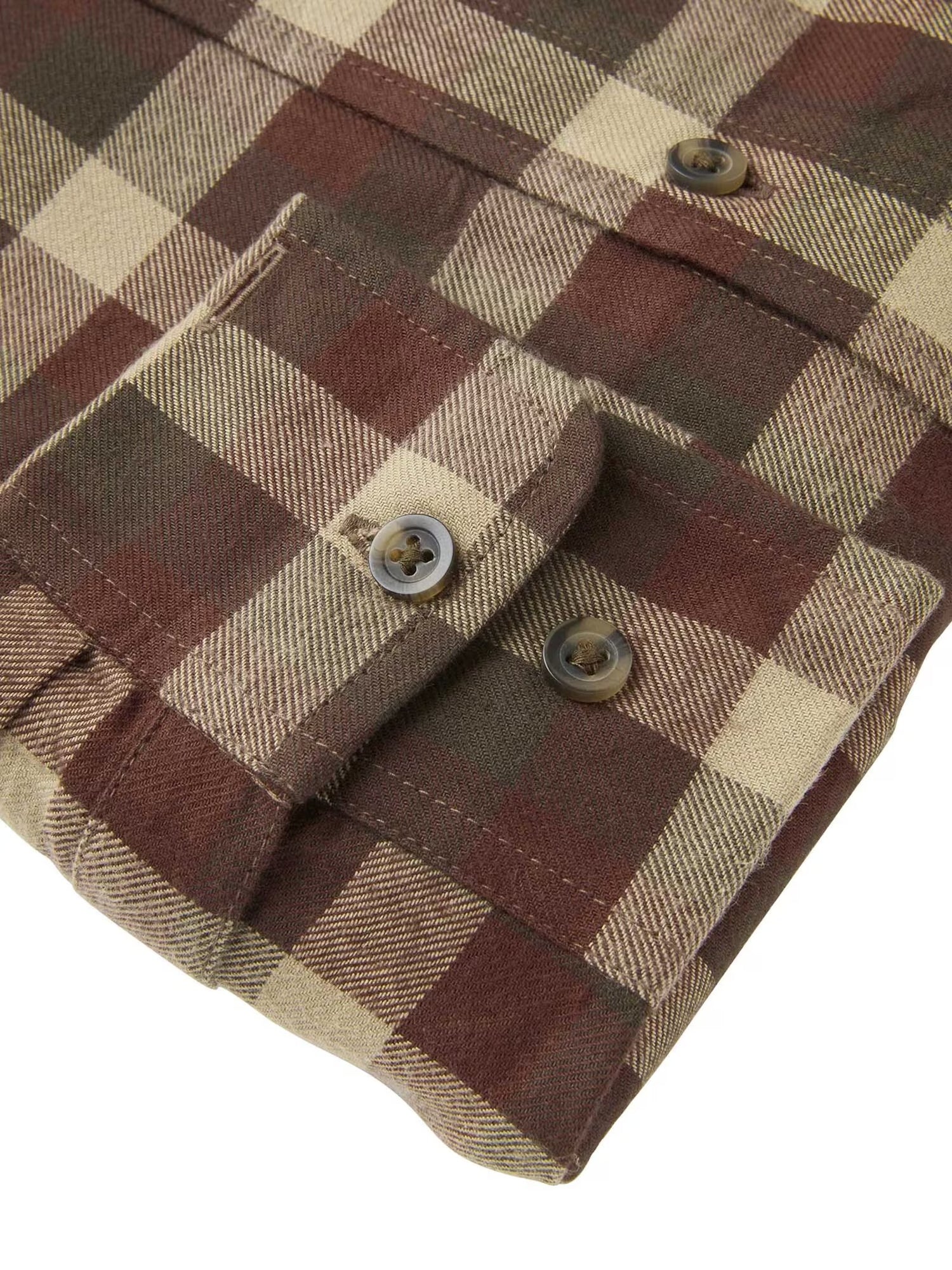 Heron Flannel Shirt Men HOLLY GREEN CHECKED / S