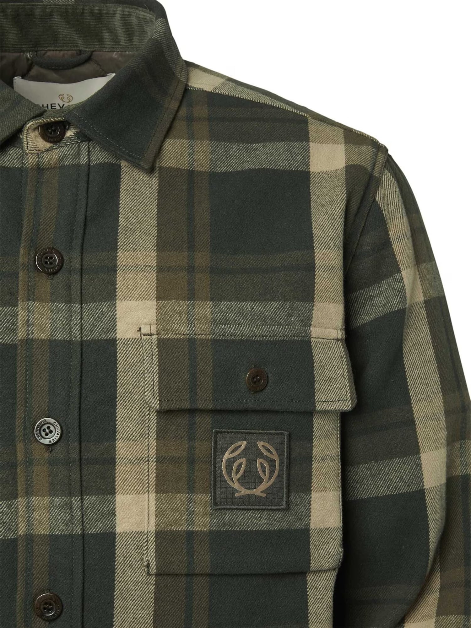 AXE OVERSHIRT MEN GREEN CHECK / S