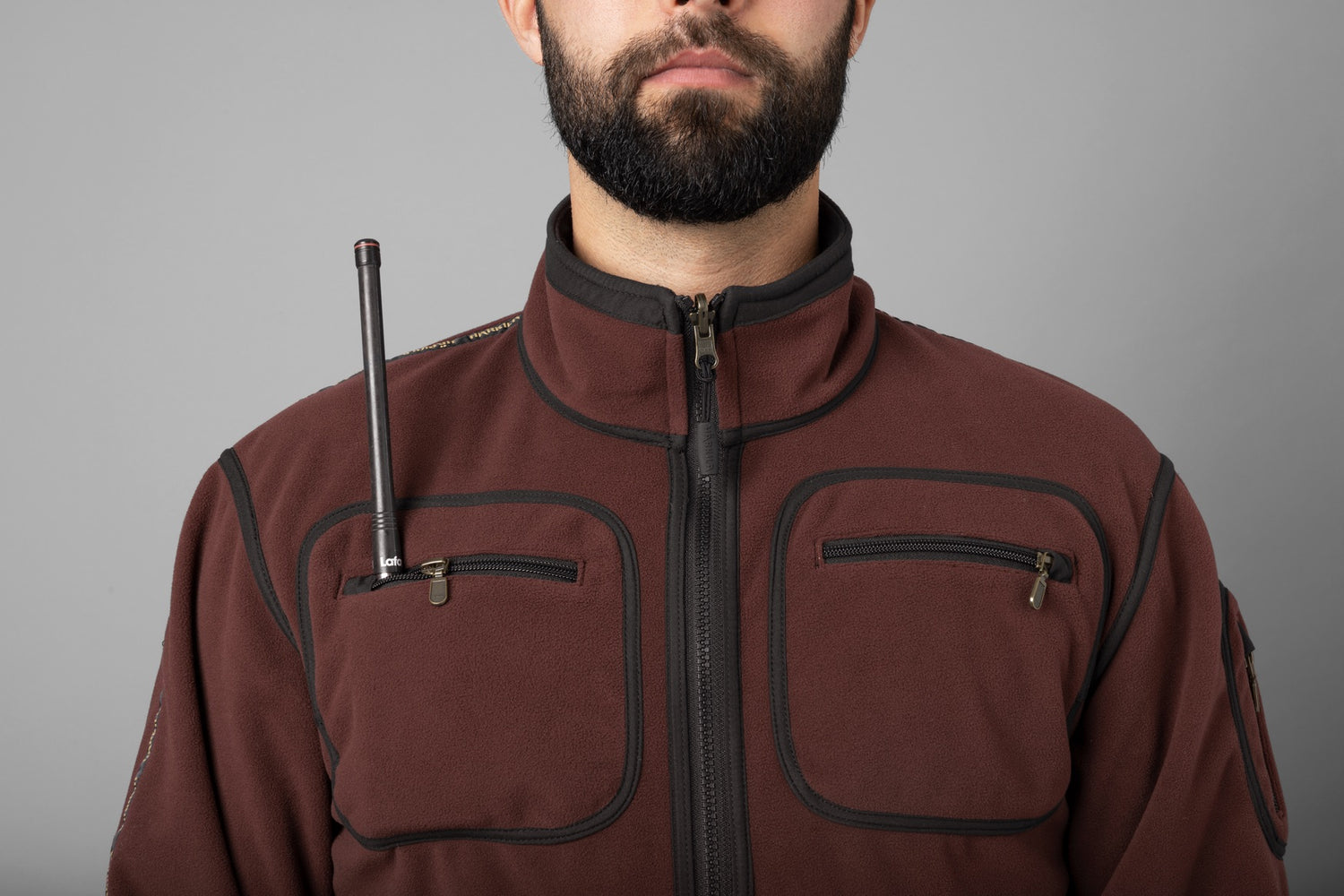 Kamko fleecejacka vändbar BORDEAUX RED / S