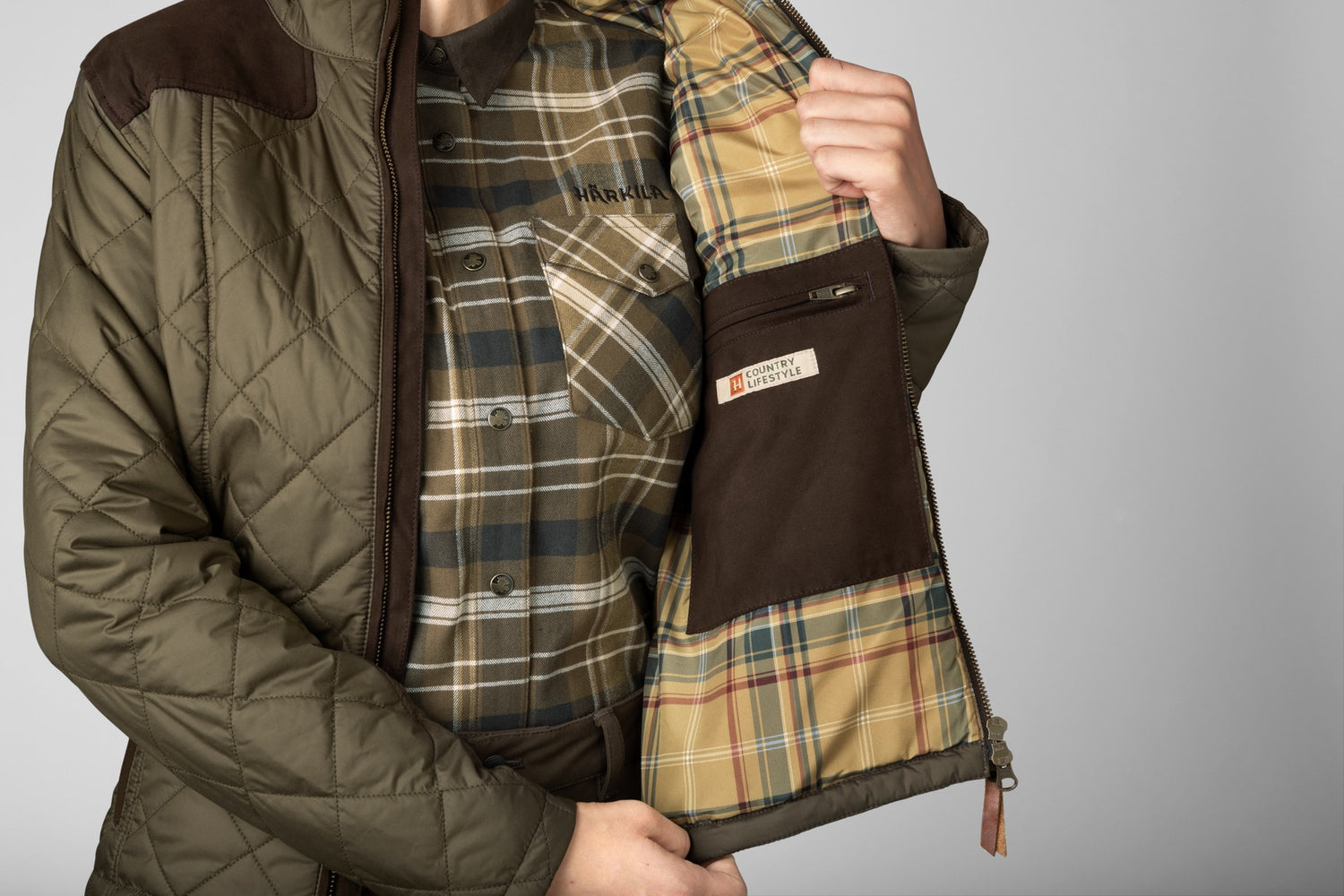 Ailsa quiltjacka /skyttejacka för dam WILLOW GREEN / 36