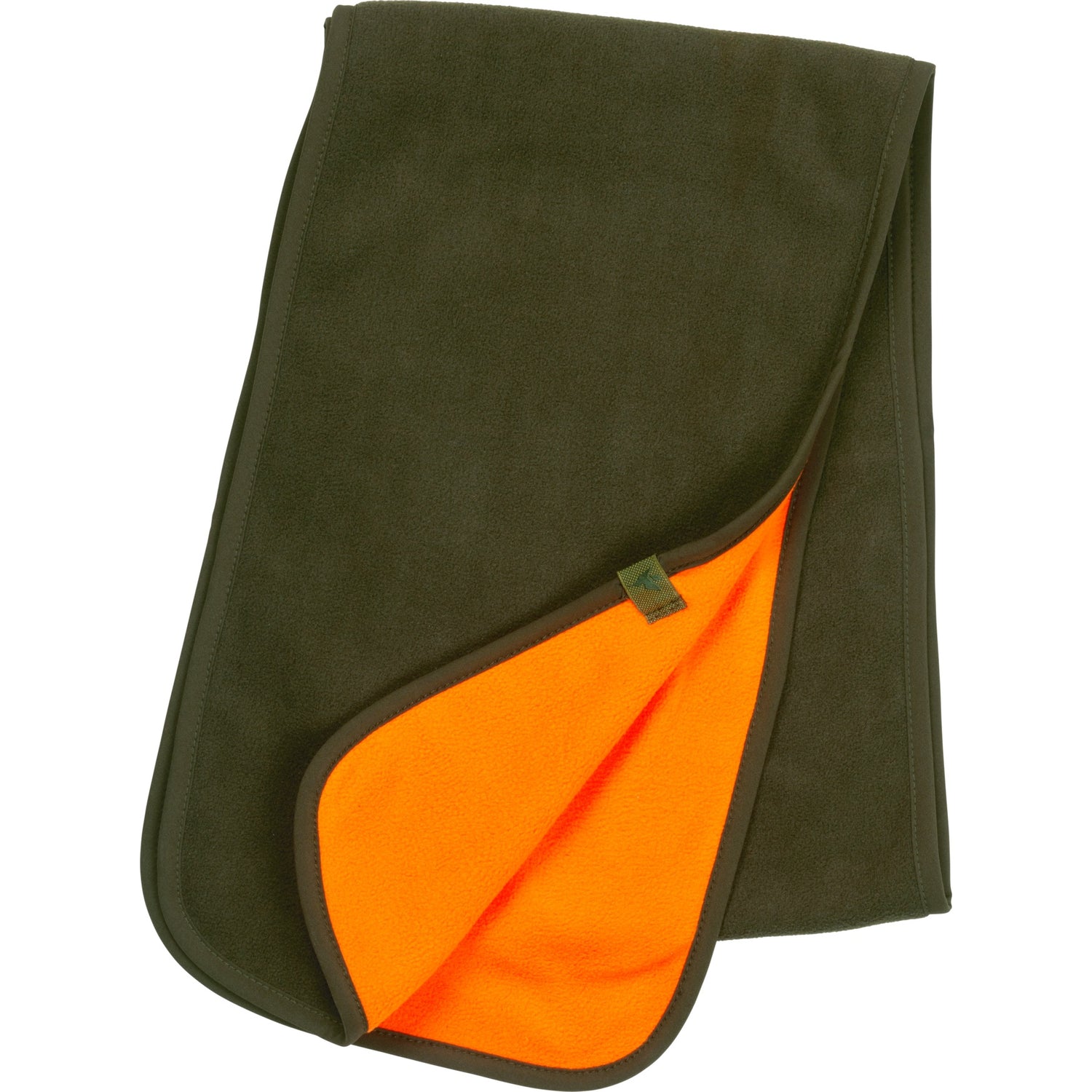 Reversible fleece halsduk ORANGE/PINE GREEN / ONE SIZE