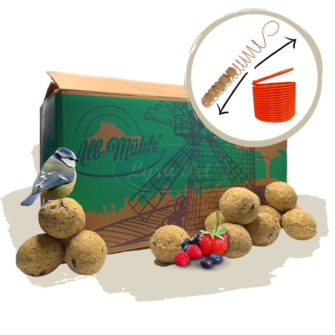 Talgbollar Fullkorn & Frukt + 2 Matare 150 STYCKE