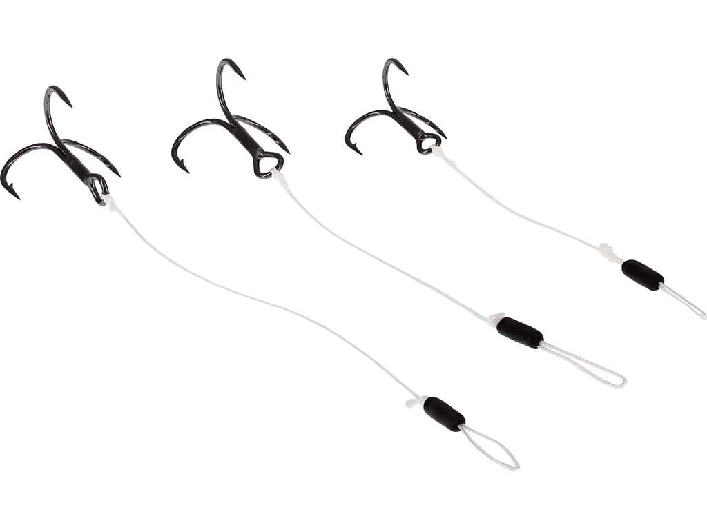 Braided Stinger på 0,38mm 2 stycken KROKSTORLEK 8 LÄNGD 6,5 CM