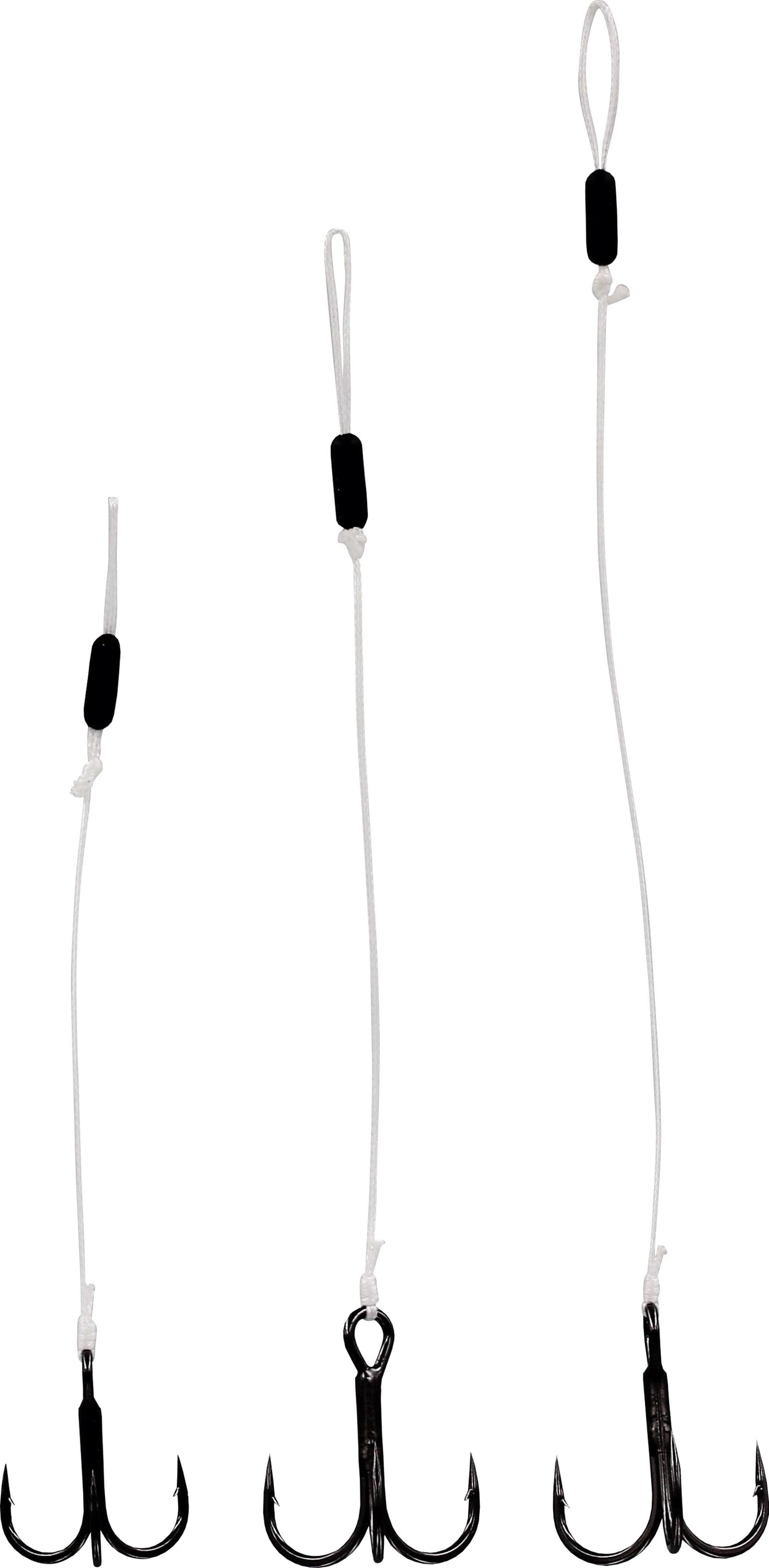 Braided Stinger på 0,38mm 2 stycken KROKSTORLEK 8 LÄNGD 6,5 CM