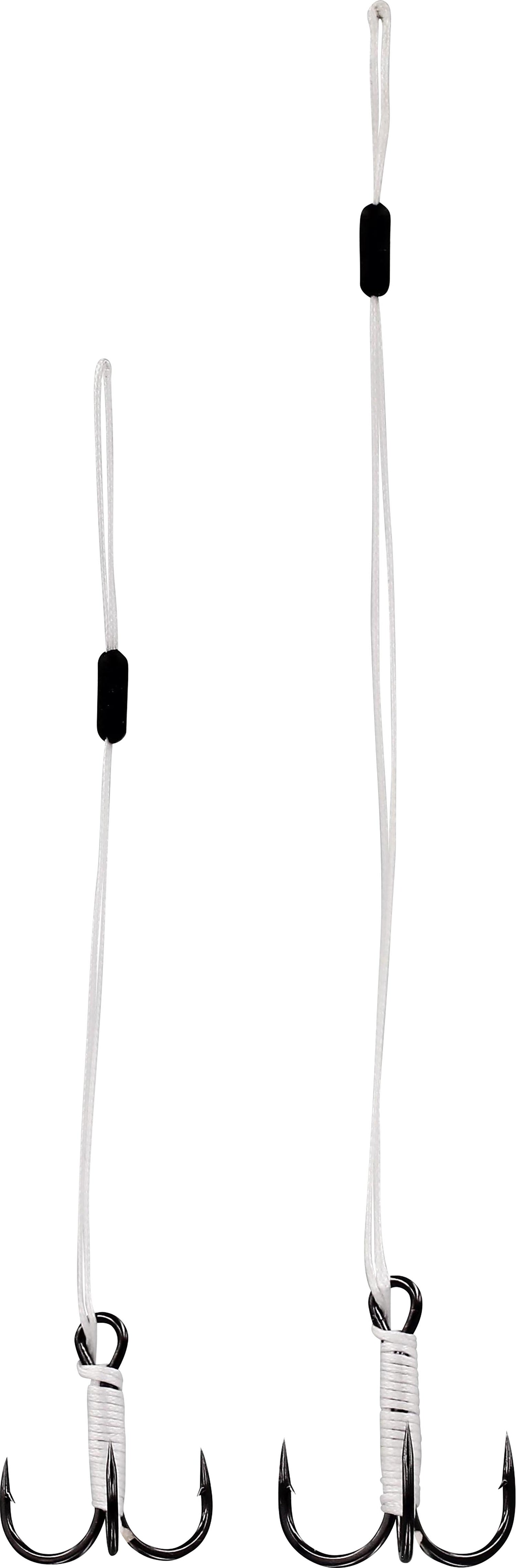 Braided Stinger Ställbar på 0,38mm 2 stycken KROKSTORLEK 6 LÄNGD 8 CM