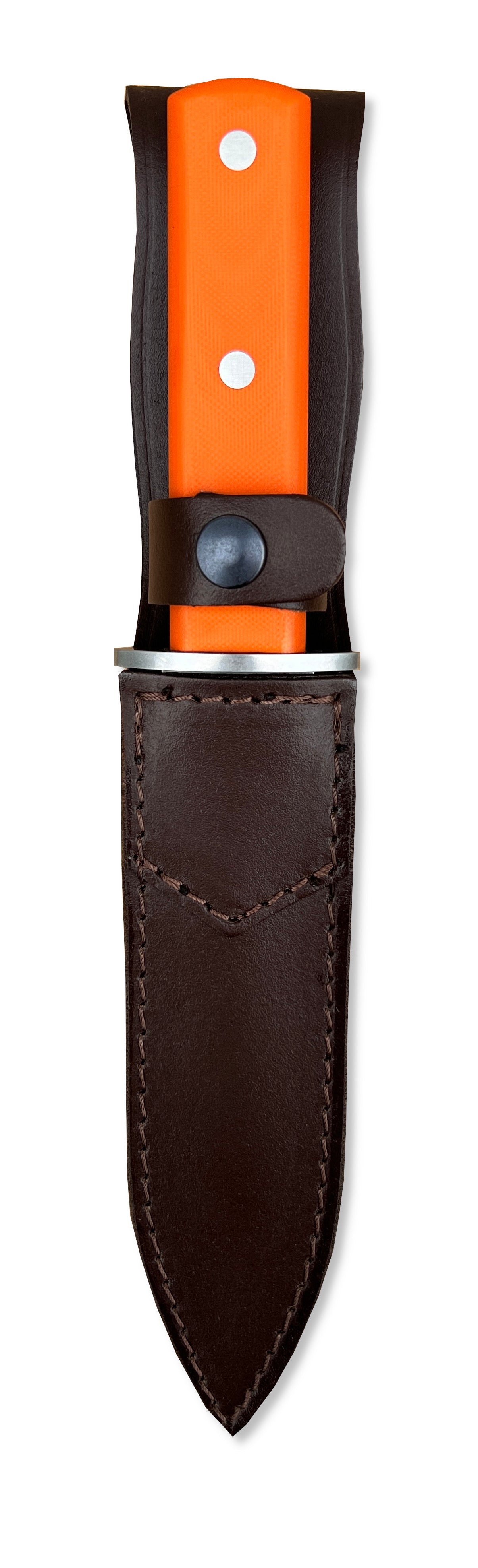 Avfångningskniv - Stickniv V2, dubbel eggad 16cm ORANGE / 16 CM