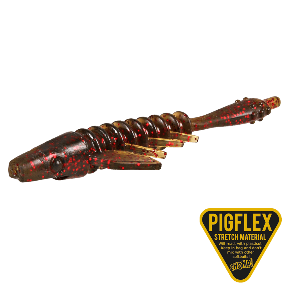 Pigster Gecko 8,5cm 2,5 gram 4 stycken BROWN CHARTREUSE FLAKE / 8,5 CM