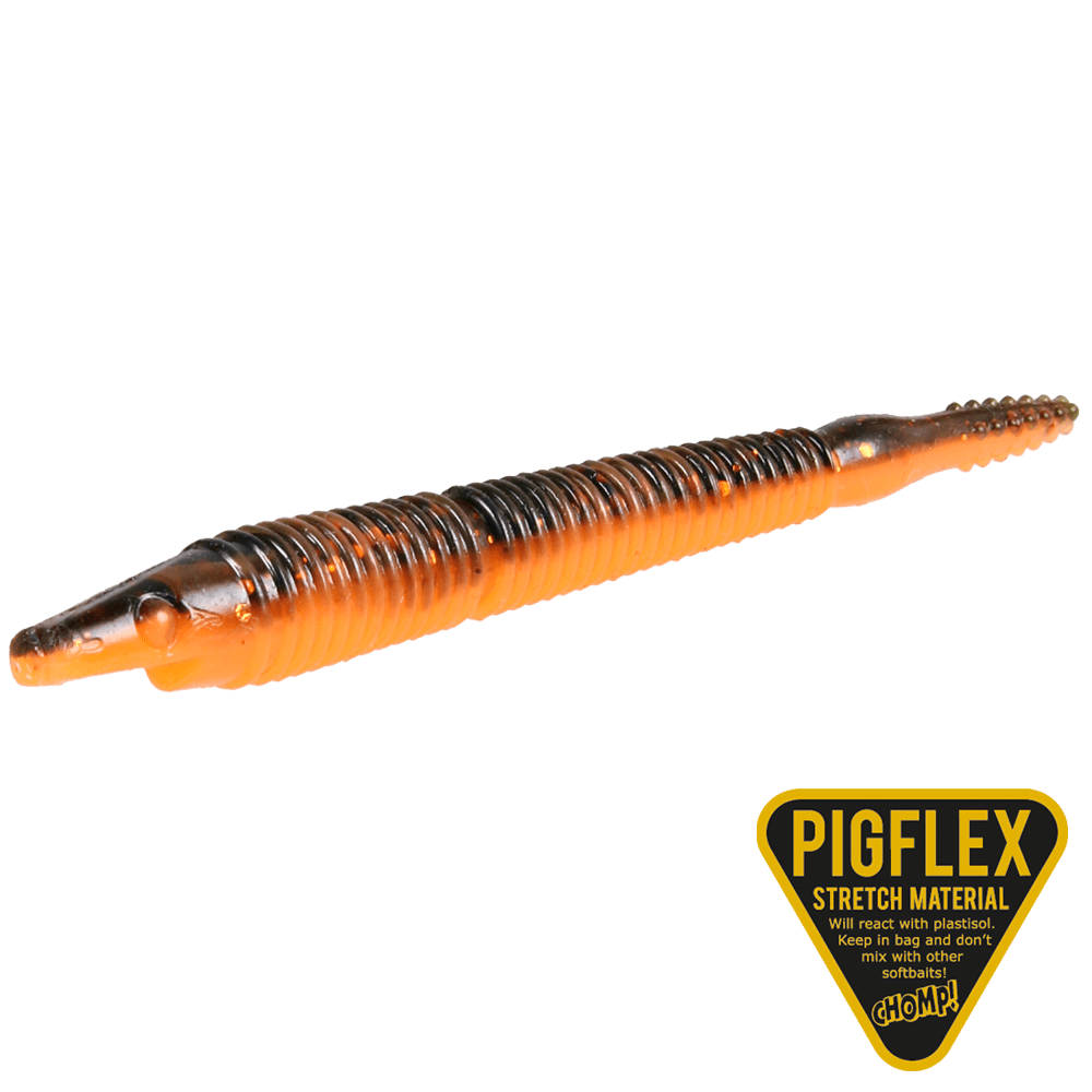 Pigster Crawler 10cm 3,3 gram 4 stycken BROWN CHARTREUSE FLAKE / 10 CM