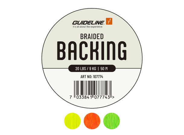 Braided Backing FLUO YELLOW / 20LBS 50M