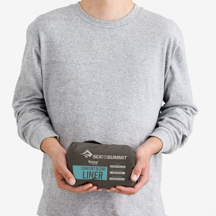 Sleepliner Silk-Cotton Blend Travel Rectangular BLUE / EN STL