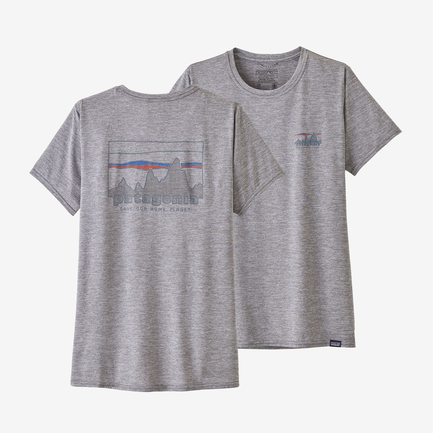 Women's Cap Cool Daily Graphic T-Shirt 73 SKYLINE: FEATHER GREY / S