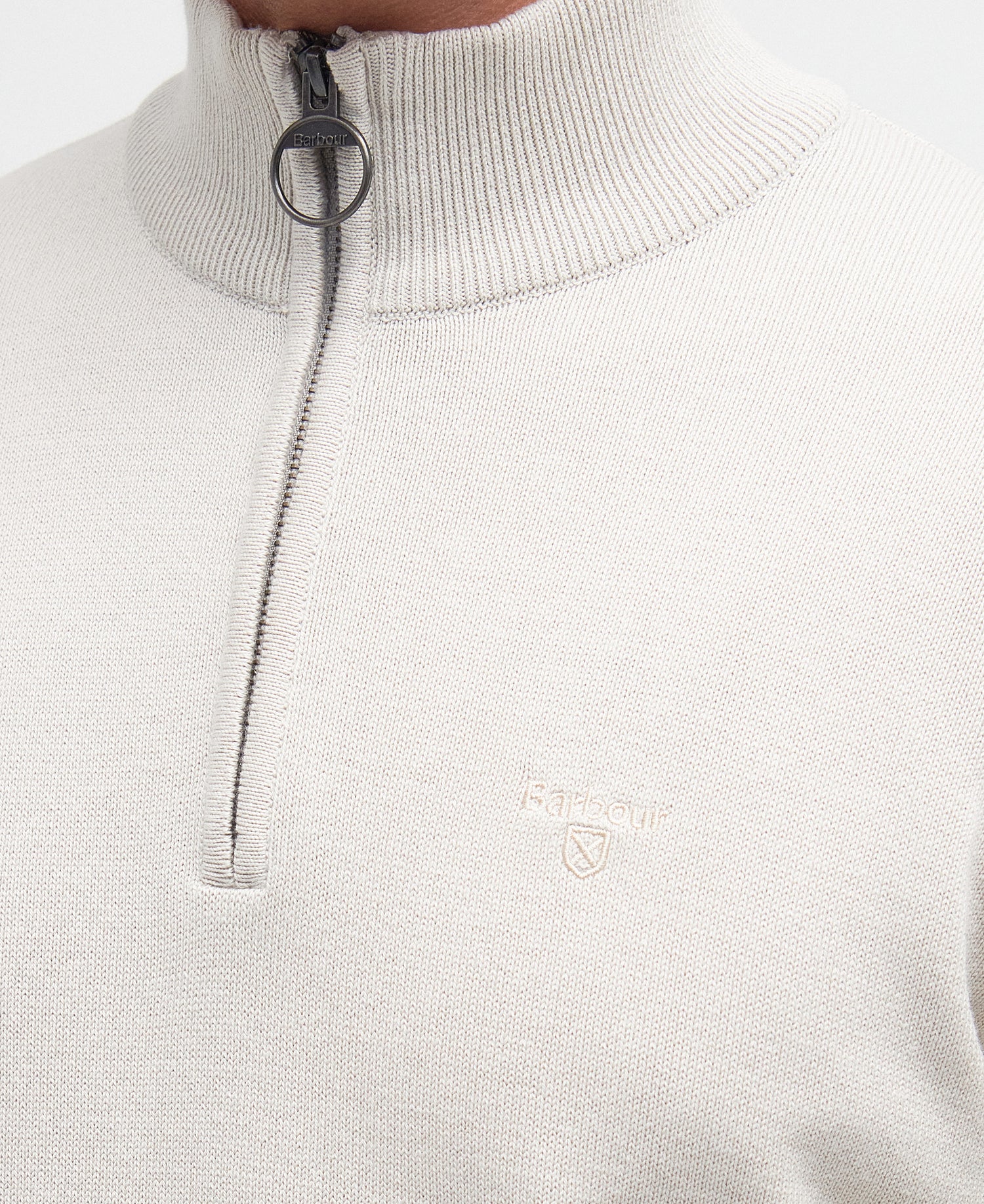 Cotton Half zip Men MIST / M