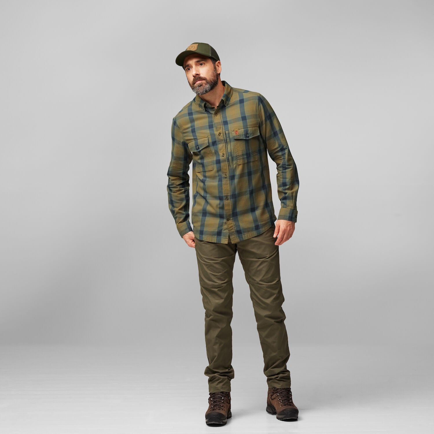 Lappland Mesh Shirt Men LIGHT OLIVE-INDIGO BLUE / S