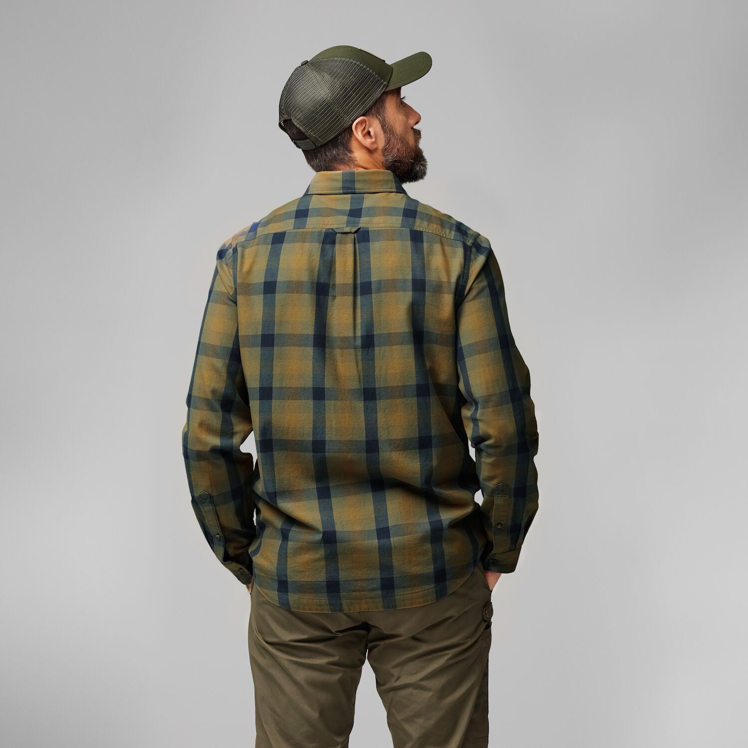 Lappland Mesh Shirt Men LIGHT OLIVE-INDIGO BLUE / S