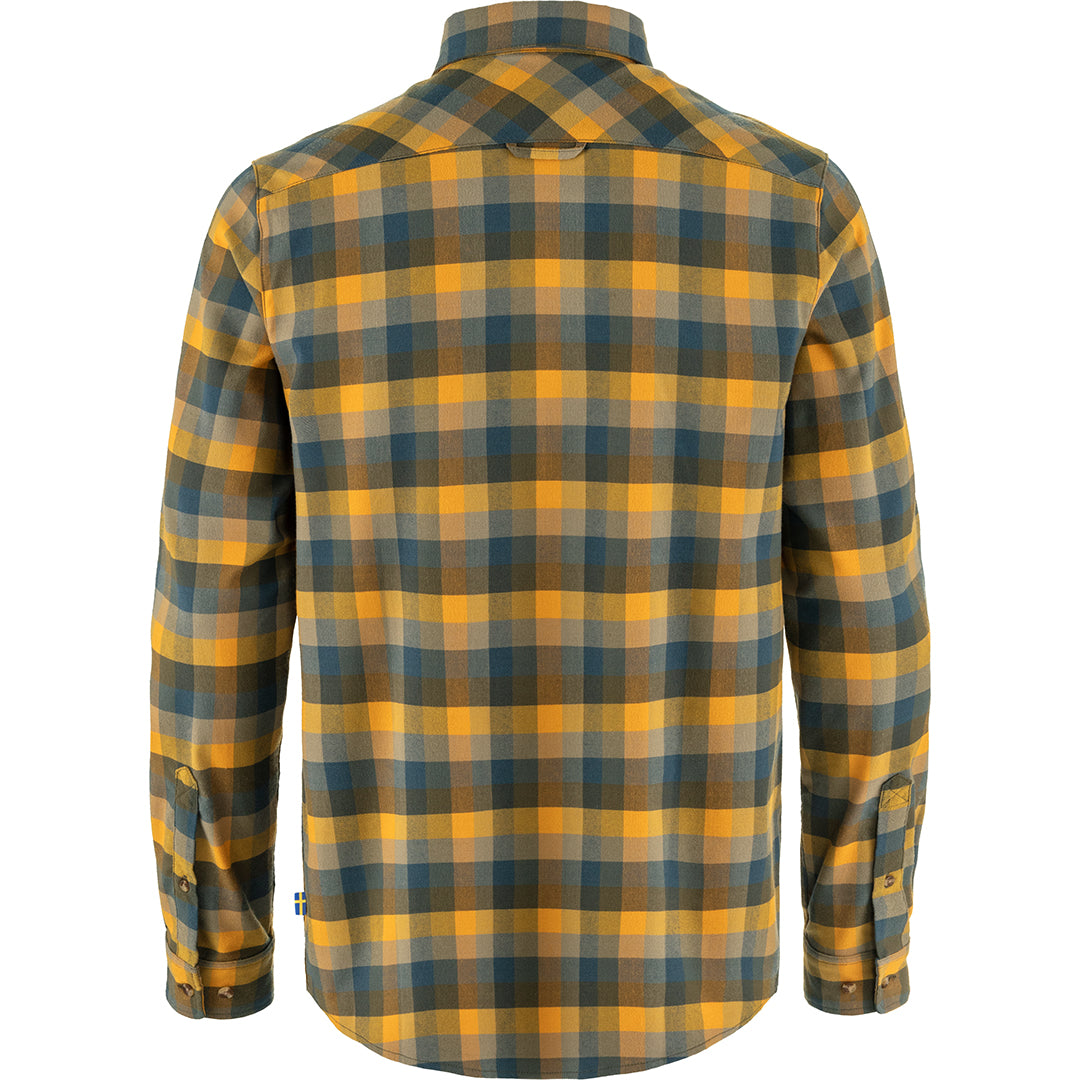 Lappland Stretch Flanellskjorta Men LAUREL GREEN-MOUNTAIN BLUE / S