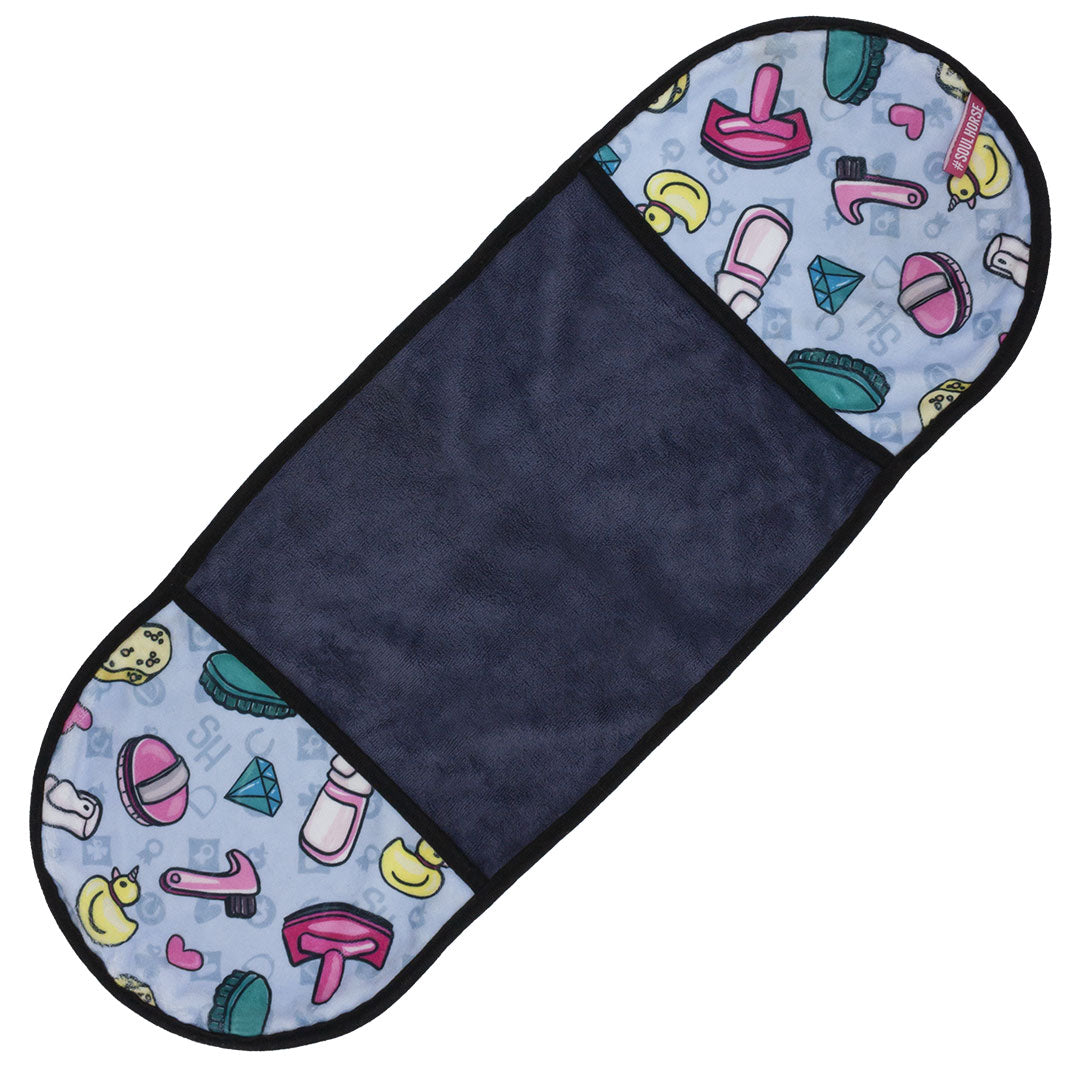 Lyxig trasa, mikrofiberhandduk med insats MULTICOLOR / EN STL / ONE SIZE