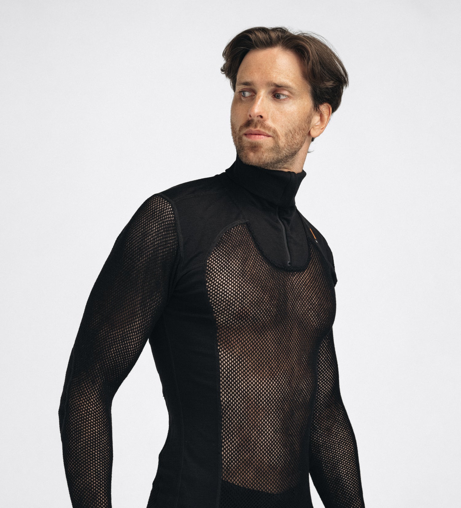 WoolNet Original Polo w/Zip Men Jet Black JET BLACK / XS