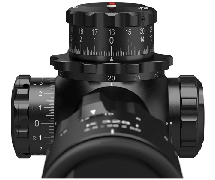 K328i 3,5-28x50 FFP MIL SVART / 36 MM / CW / MSR2 / WIND L