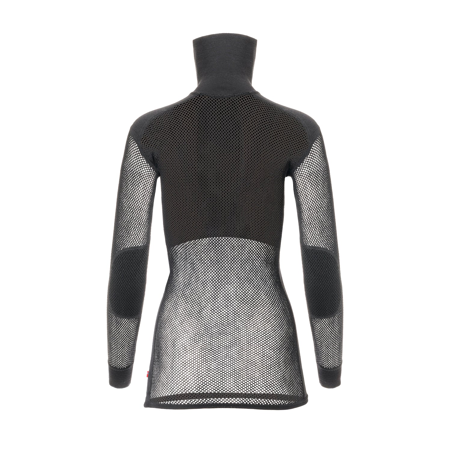 WoolNet Original Polo w/Zip Women Jet Black JET BLACK / XS