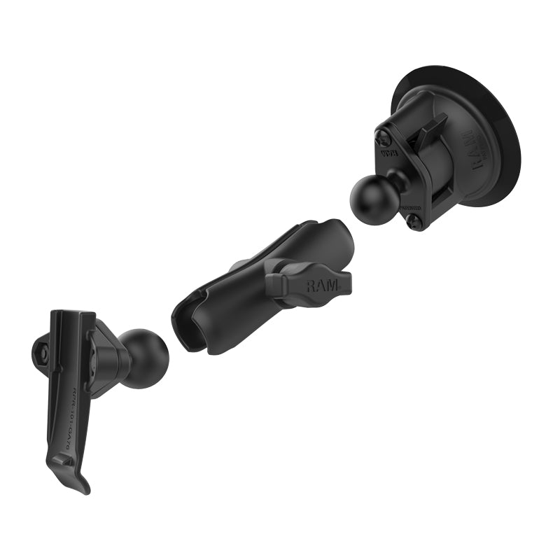 Twist-Lock ™ sugkoppmontering med Garmin ryggradshållare
