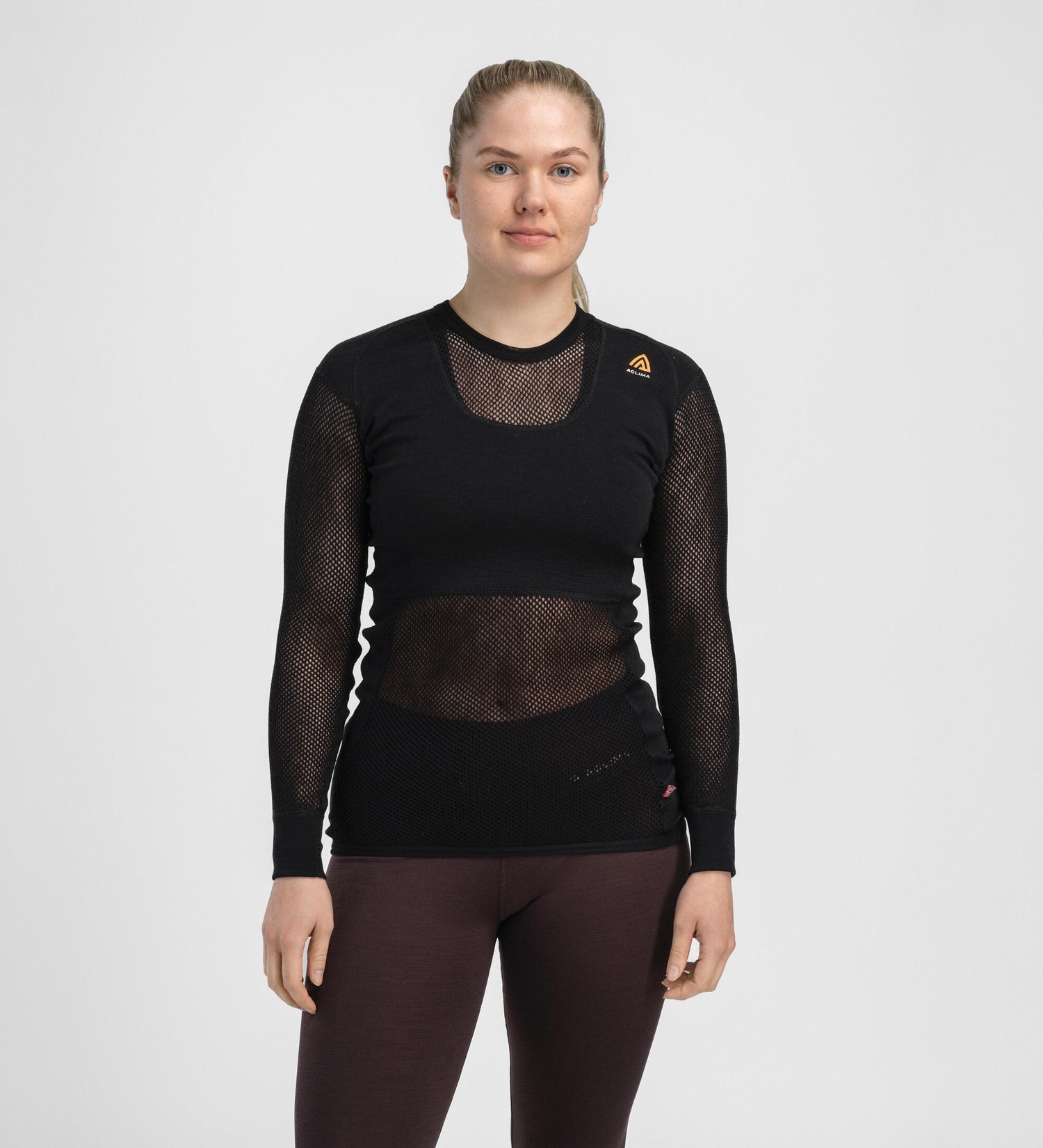 WoolNet Original Crewneck Shirt Women Jet Black JET BLACK / XS