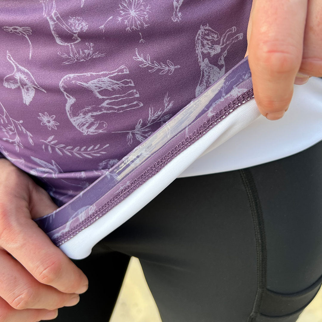 Funktionsskjorta Country Love AUBERGINE / S