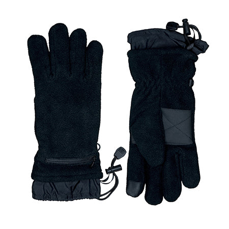 Heat Fusion Värme Fleecehandskar AA SVART / S