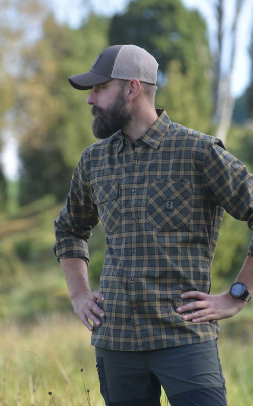 Creek Shooting Fit Coolmax Skjorta OLIVGRÖN / SMALL