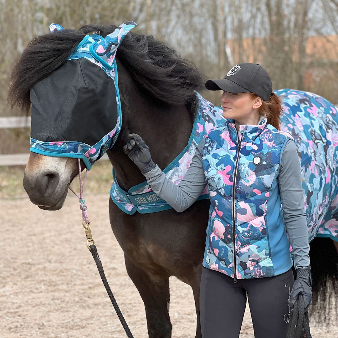 Flughuva Flybuster Crazy Connection BLUE/PETROL/ROSE / S