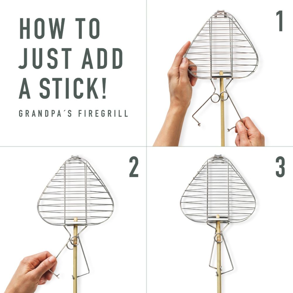 GrandPa´s FireGrill STEEL / 165X165X25 MM