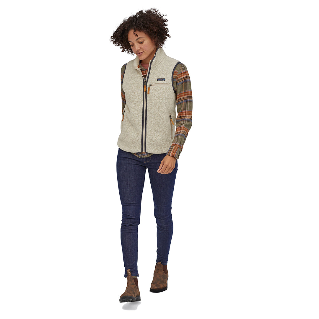 Women's Retro Pile Vest PELICAN / XS