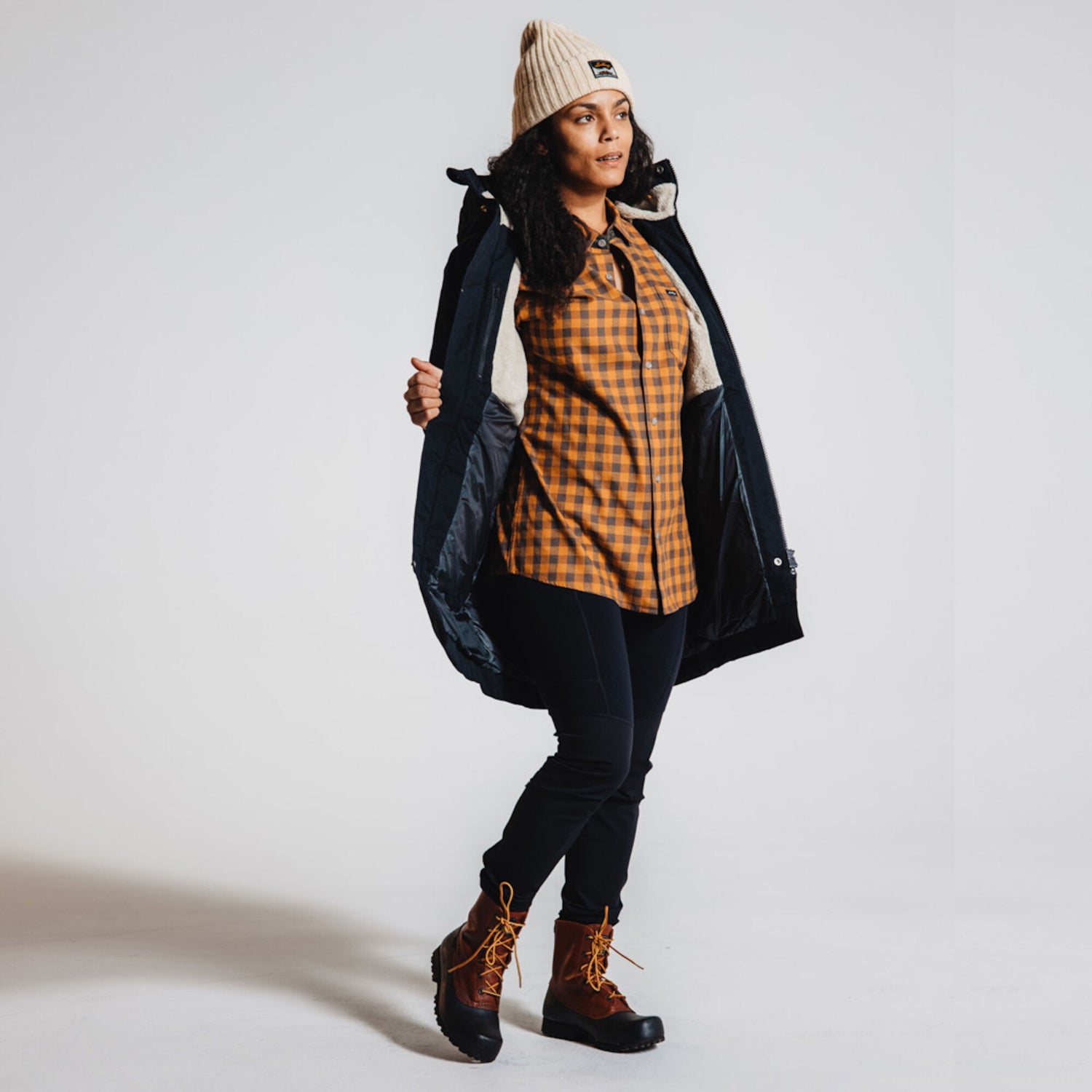 Knak Pile Womens Parka BLACK / XS