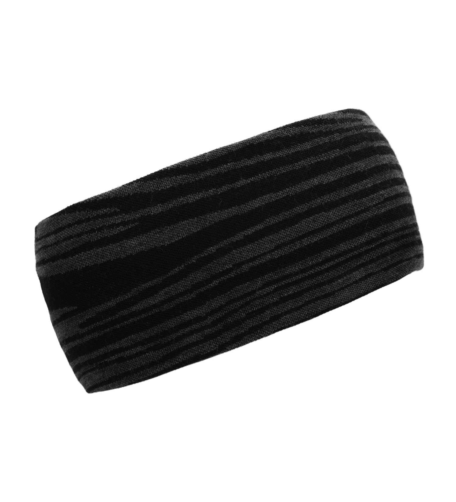 WarmWool Headband BLACK MOTION / EN STORLEK