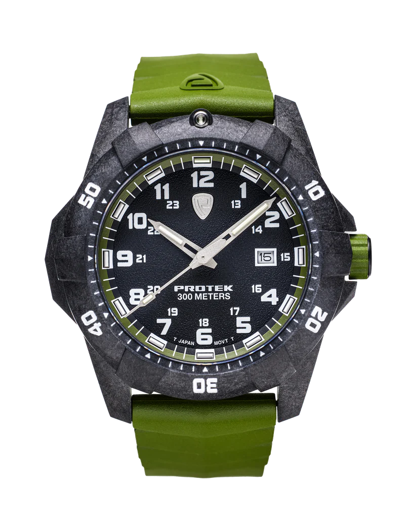 PROTEK Carbon Composite Dive Series 1005G Svart Grön Med Grönt