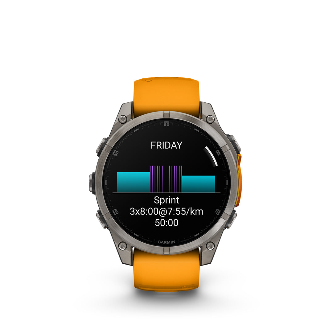 Fenix 8 AMOLED Sapphire 47 mm TITANIUM/SPARK ORANGE / ONE SIZE