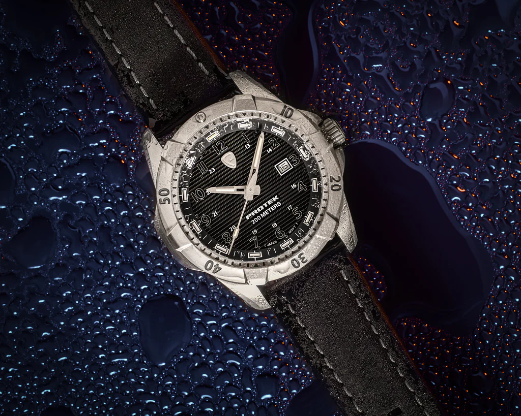 ProTek Dive Series 2000 Stål BORSTAT STÅL SVART URTAVLA SVART ARMBAND / 1 ST / EN STL