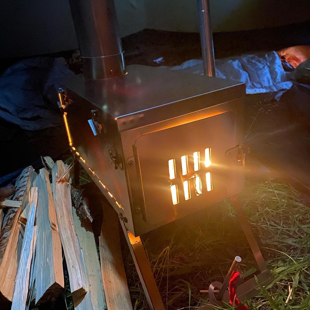 Fastfold PLUS Titanium Nested Pipe Camping Stove MEDIUM