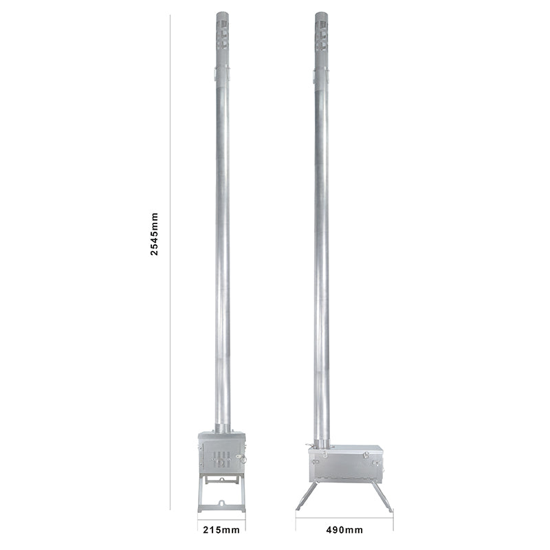 Fastfold PLUS Titanium Nested Pipe Camping Stove MEDIUM