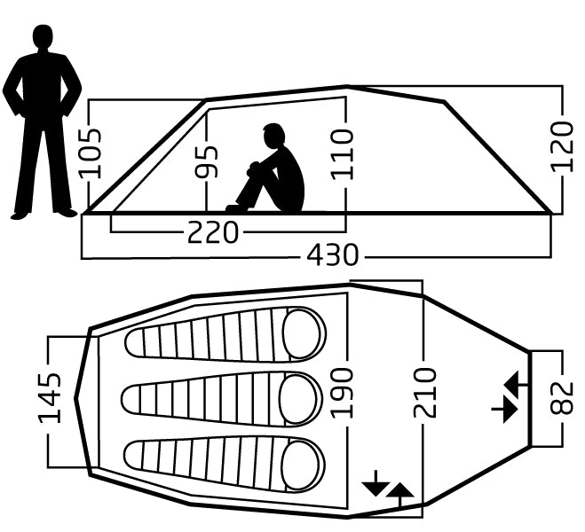 Seiland 3 SP Tent BURNT RED / ONE SIZE