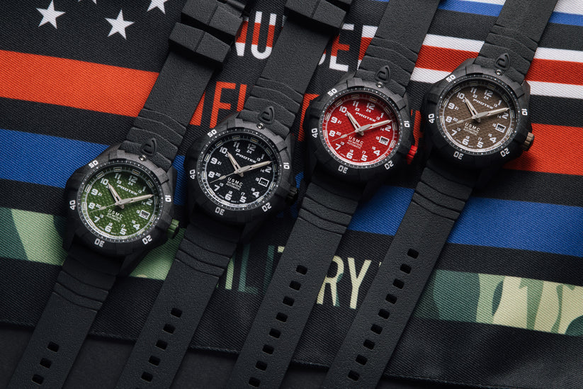 Protek Automatic Carbon USMC Dive Series 1210 SVART GRÖN MED SVART ARMBAND / 1 ST / EN STL