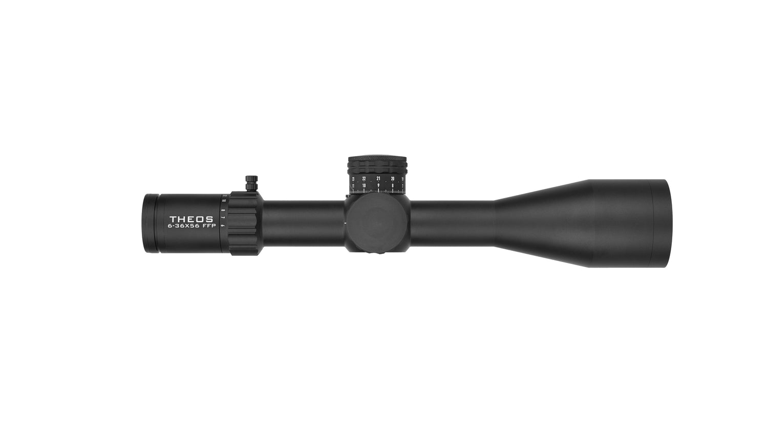 Theos 6-36x56 FFP APR-2D Black MRAD Belyst Långhålls Sikte 34 MM