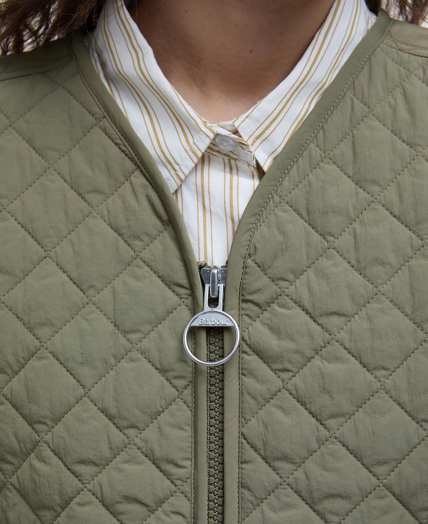 Louise Gilet Vest Women DUSKY GREEN / 10