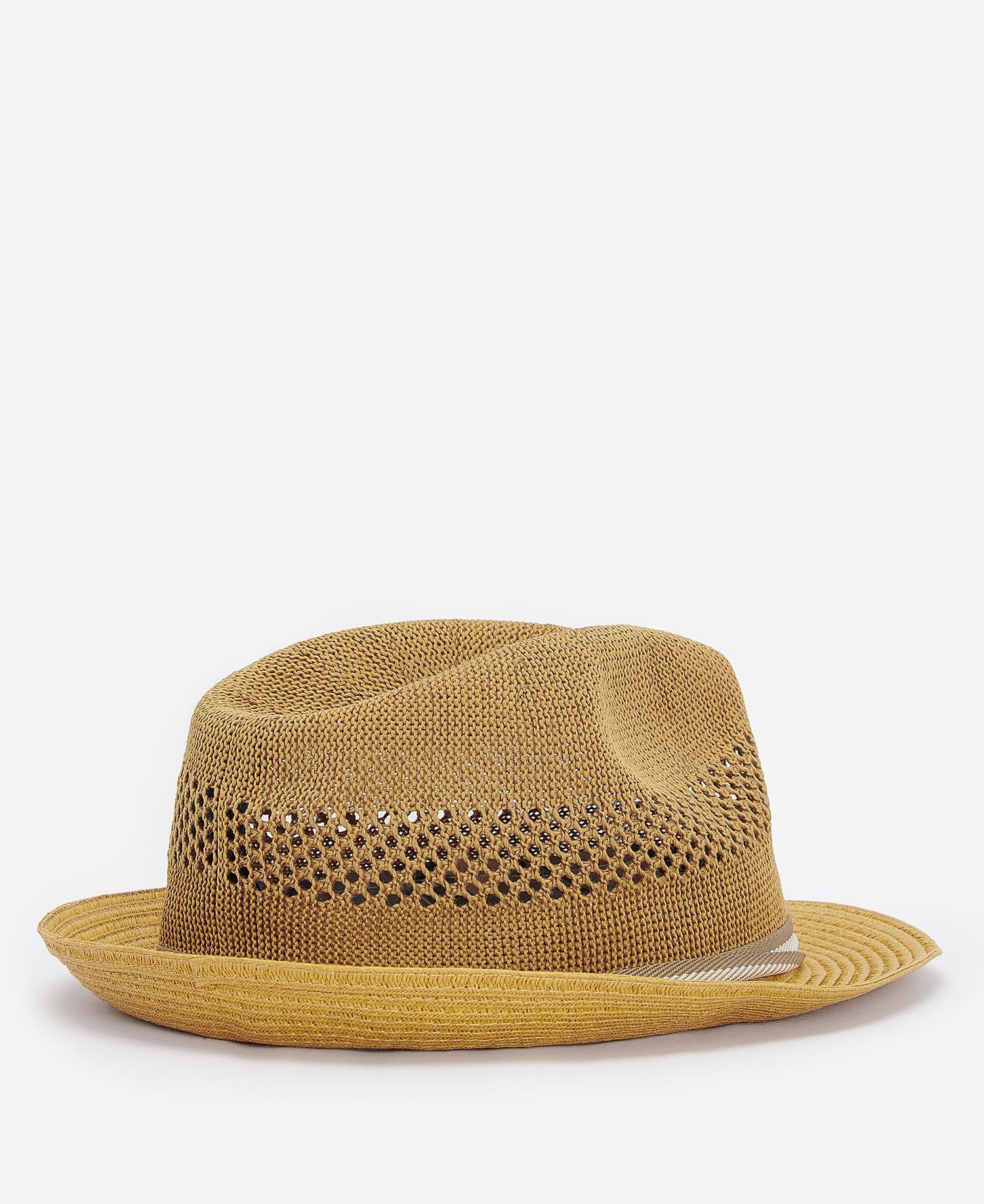 Craster Trilby Summer Hat Men DK TAN / S