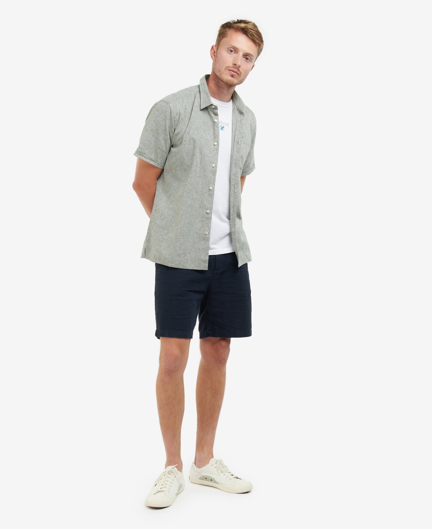 Nelson SS Summer Fit Shirt Men BLEACHED OLIVE / S