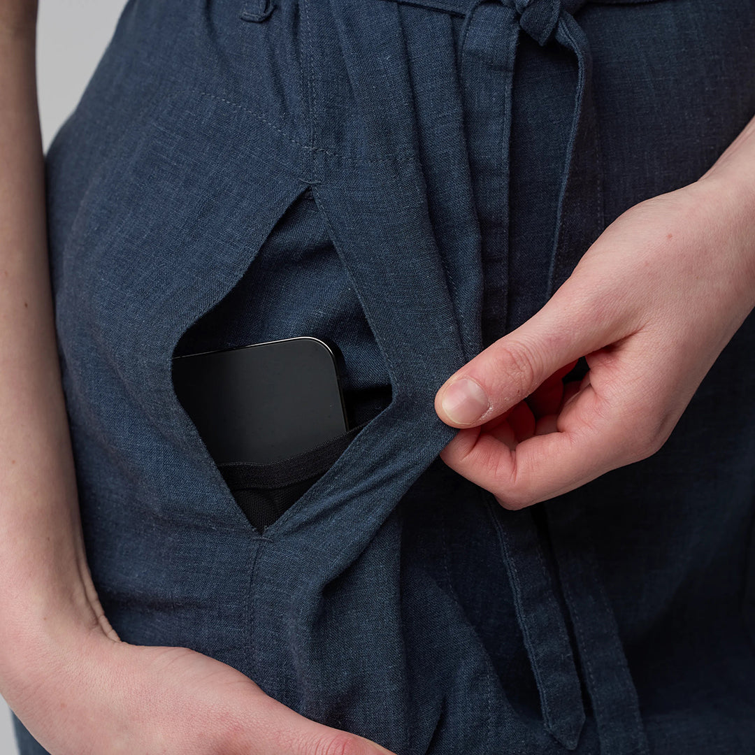 Övik Hemp Dress Women DUSTY ROSE / XS